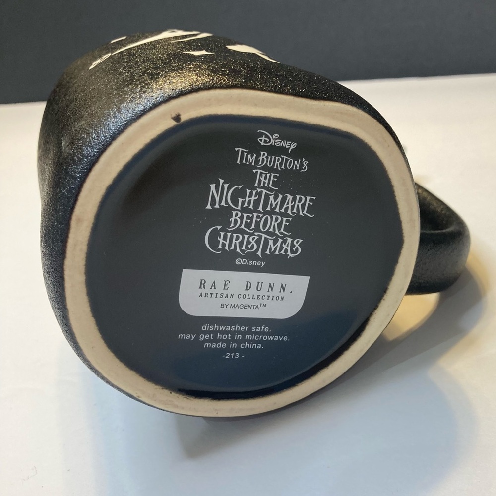 Rae Dunn Disney Tim Burton's The Nightmare Before Christmas Zero Mug - Picture 9 of 9